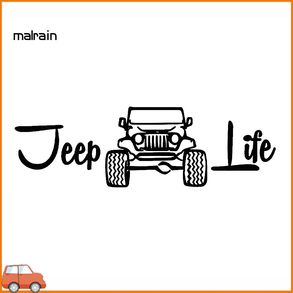 Miếng Dán Trang Trí Thân Xe jeep life