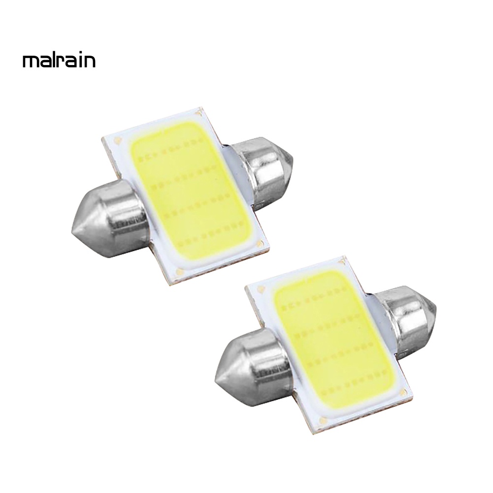 Bộ 2 Đèn led cob 12v Ánh Sáng Trắng Chuyên Dụng Cho Nội Thất Xe Hơi