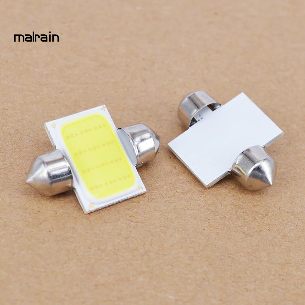 Bộ 2 Đèn led cob 12v Ánh Sáng Trắng Chuyên Dụng Cho Nội Thất Xe Hơi