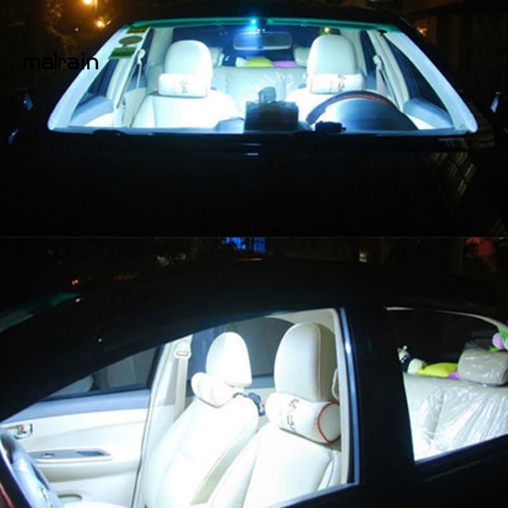 Bộ 2 Đèn led cob 12v Ánh Sáng Trắng Chuyên Dụng Cho Nội Thất Xe Hơi