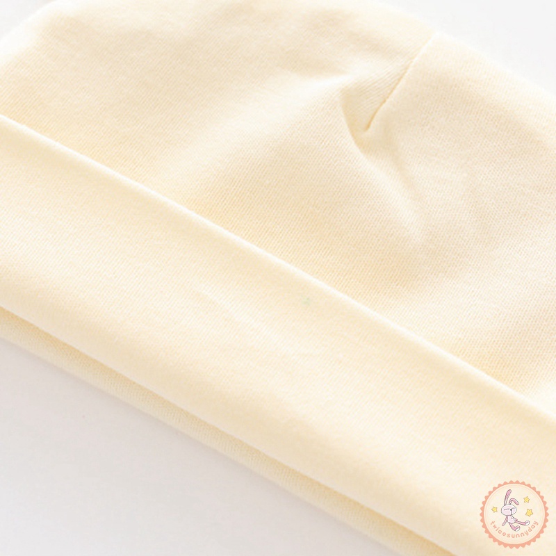 Mũ Trùm Đầu Siêu Dễ Thương Bằng Vải cotton Dành Cho Bé Sơ Sinh
