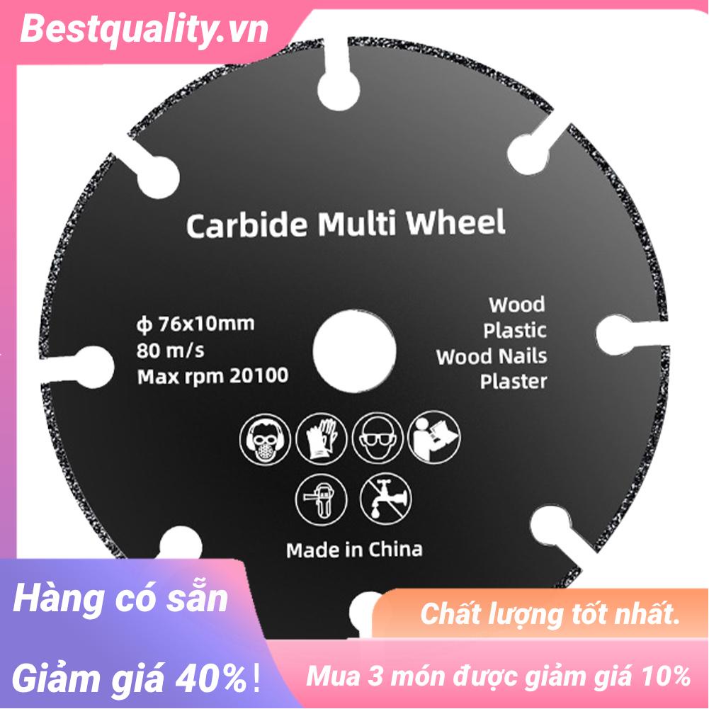 Lưỡi Cắt 76mm / 2.99inch Cao Cấp Cho Máy Mài Góc