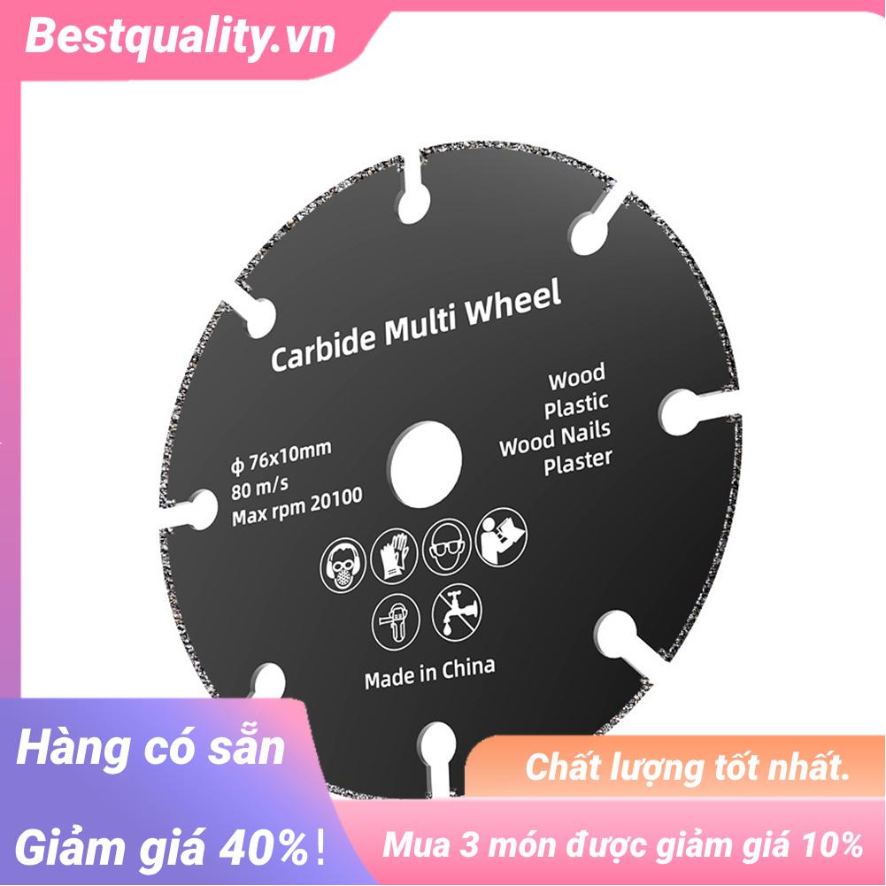 Lưỡi Cắt 76mm / 2.99inch Cao Cấp Cho Máy Mài Góc