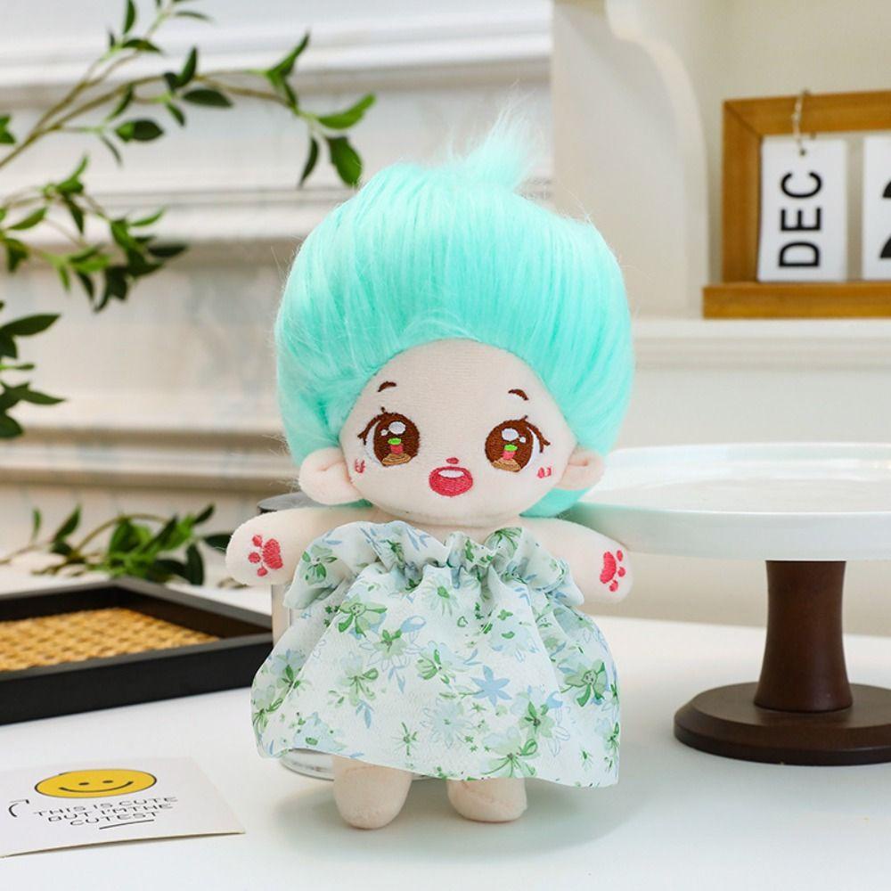 Búp Bê Nhồi Bông cotton Mặc Váy Dễ Thương Sáng Tạo 23cm