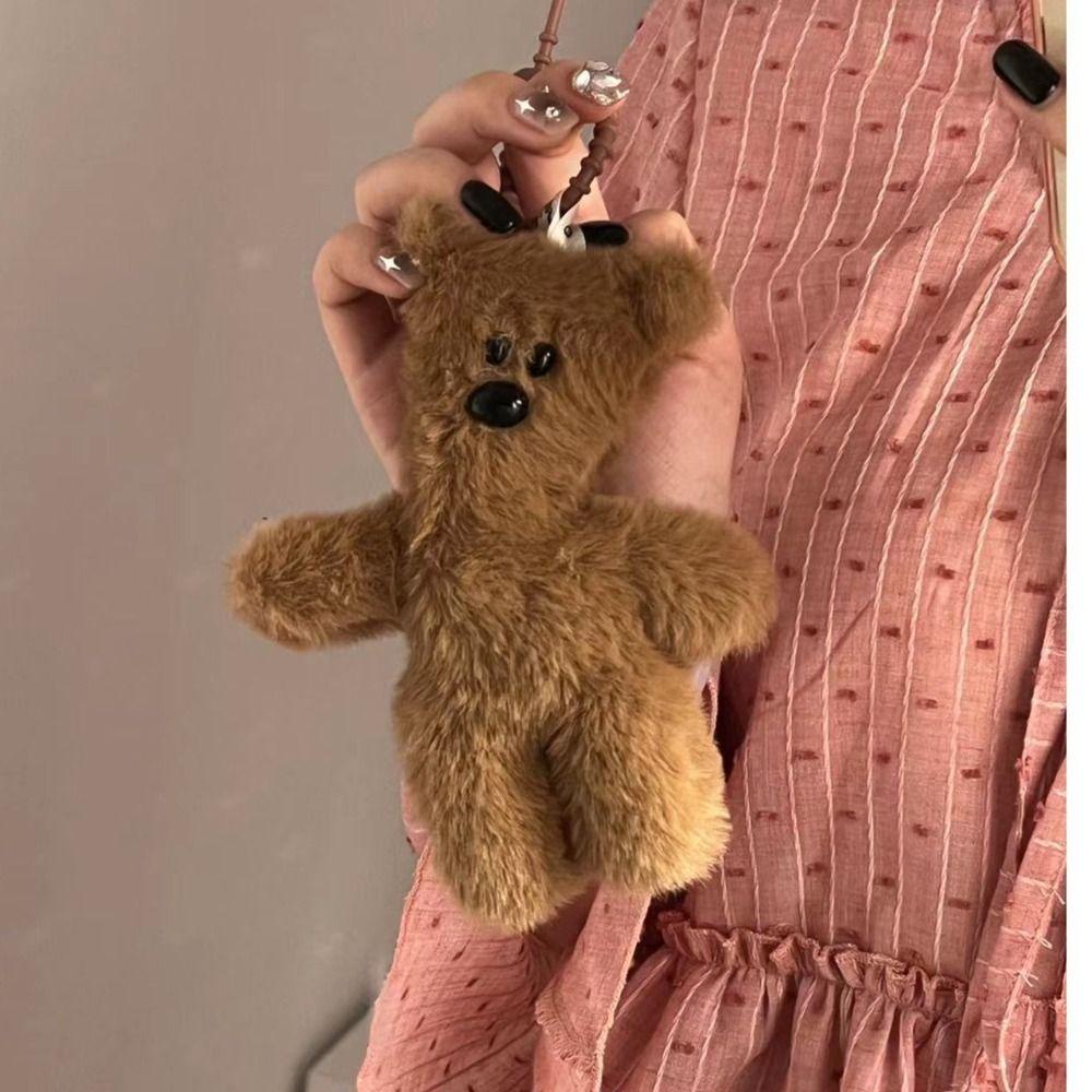 Shanhai teddy Gấu Bông Hoạt Hình Mềm Mại Có Móc Khóa Sáng Tạo Vui Nhộn Phong Cách Hàn Quốc
