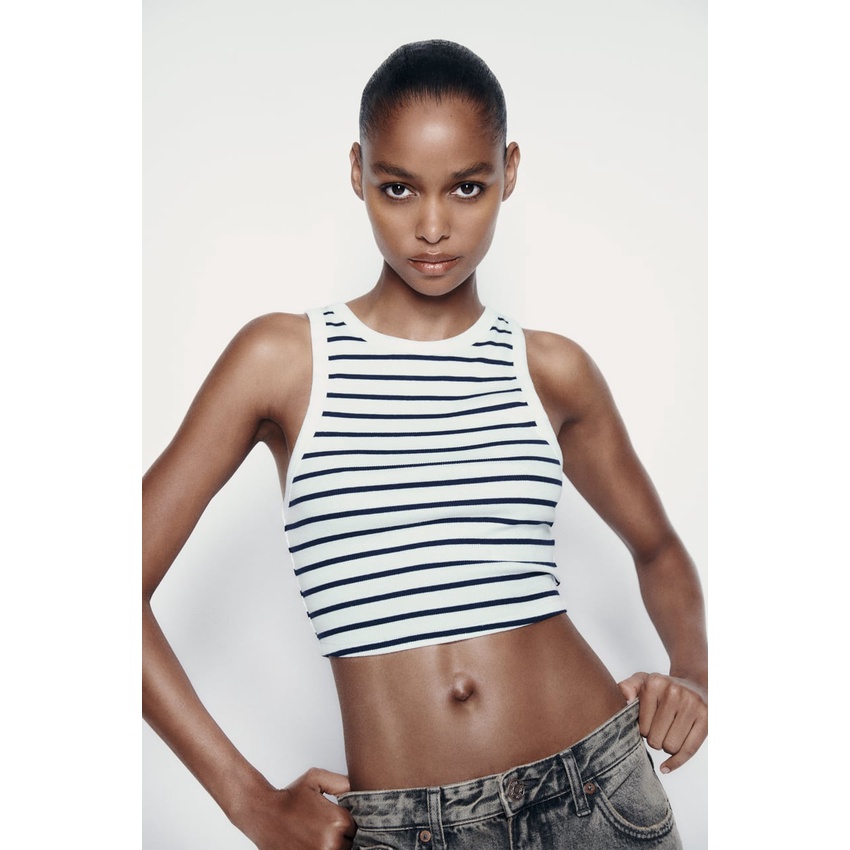 Áo ba lỗ croptop Zara authentic