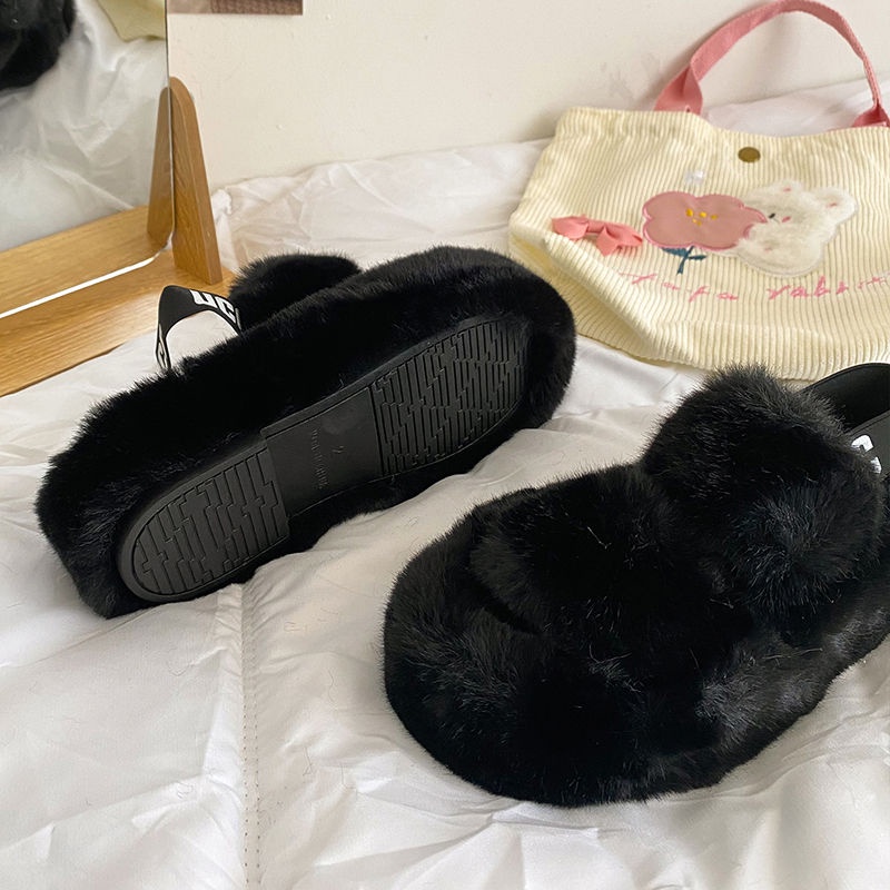 HHH Dép Lông Đế Dày 2023NEW mùa hè dép quai hậu Xinh Xắn B92H099 34Z230822