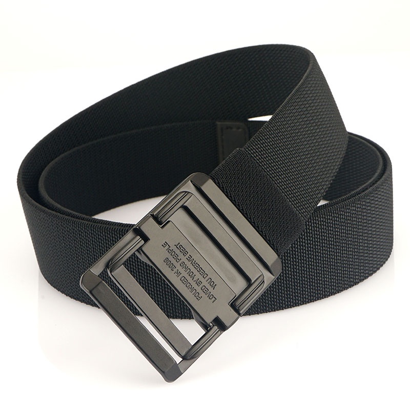 Thắt Lưng Vải canvas Khóa Đôi Thời Trang Cá Tính Cho Nam