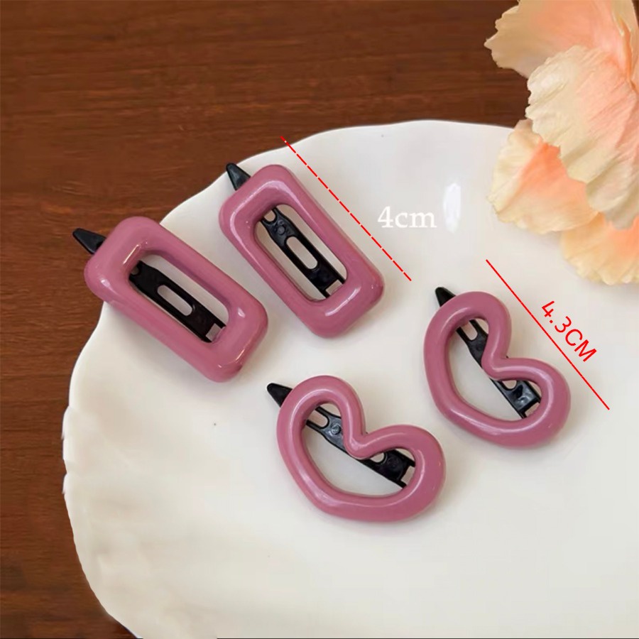 Set 10 Kẹp Tóc Hình Ngôi Sao Năm Cánh Màu Hồng Dễ Thương Phong Cách Hàn Quốc Cho Nữ