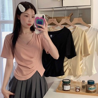 Áo Thun Tay Ngắn Hở Vai Mùa Hè Phong Cách Mới Cho Nữ