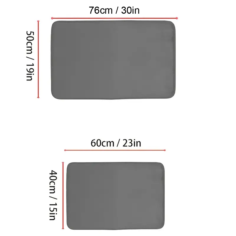 Thảm Lót Sàn Mềm Mại Chống Trượt Thấm Hút Tốt Cho Phòng Tắm / Nhà Bếp