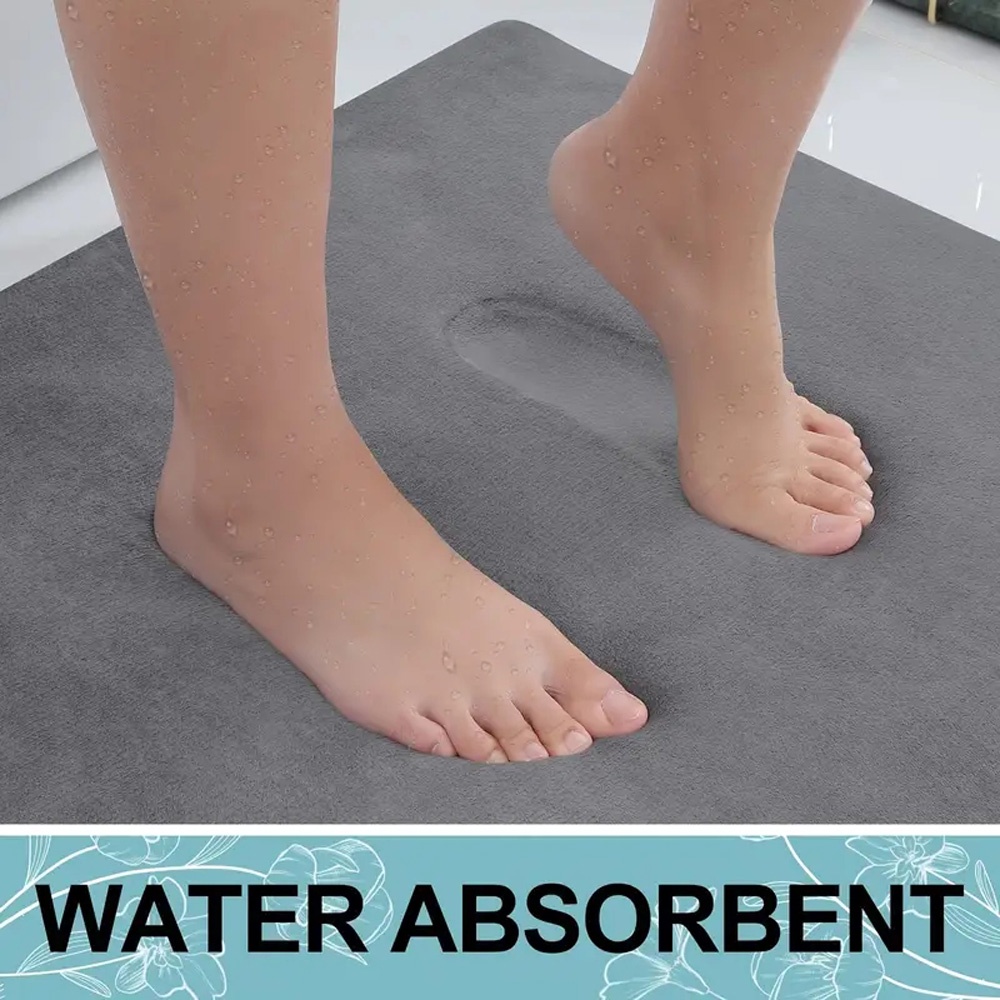 Thảm Lót Sàn Mềm Mại Chống Trượt Thấm Hút Tốt Cho Phòng Tắm / Nhà Bếp