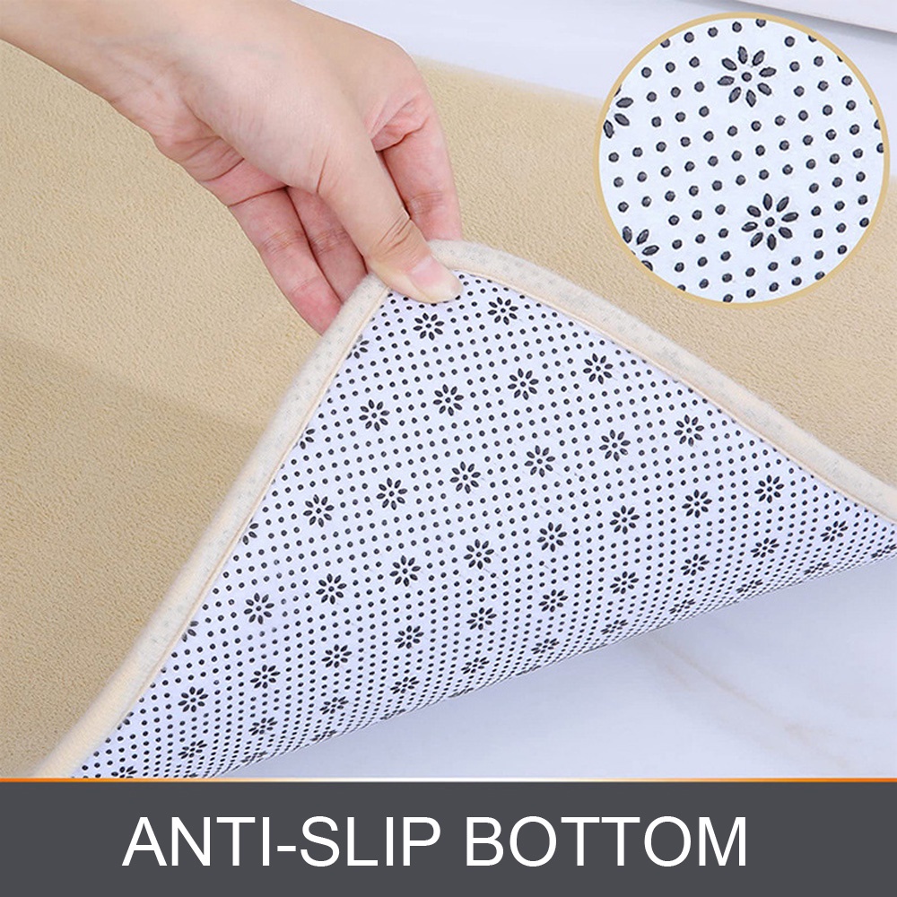 Thảm Lót Sàn Mềm Mại Chống Trượt Thấm Hút Tốt Cho Phòng Tắm / Nhà Bếp
