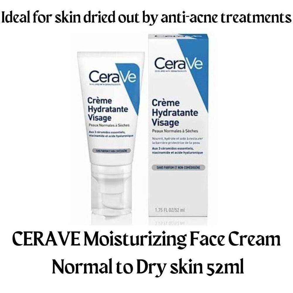 CeraVe Facial Moisturizing Cream PM Cream Nicotinamide Repair Cream is suitable for normal to dry skin 52ml