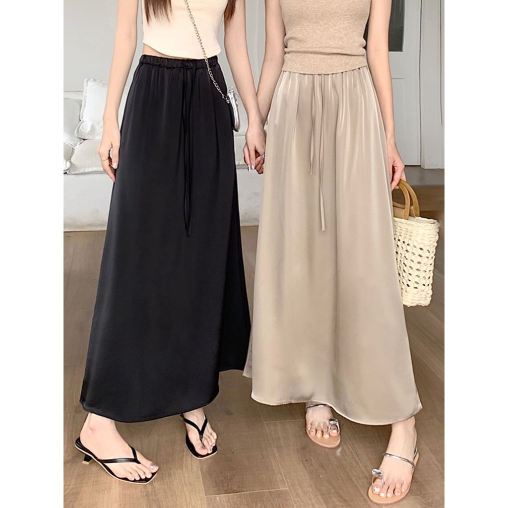 Chân Váy Dài Dáng Chữ a Lưng Cao Thời Trang Mùa Hè 2023 Cho Nữ