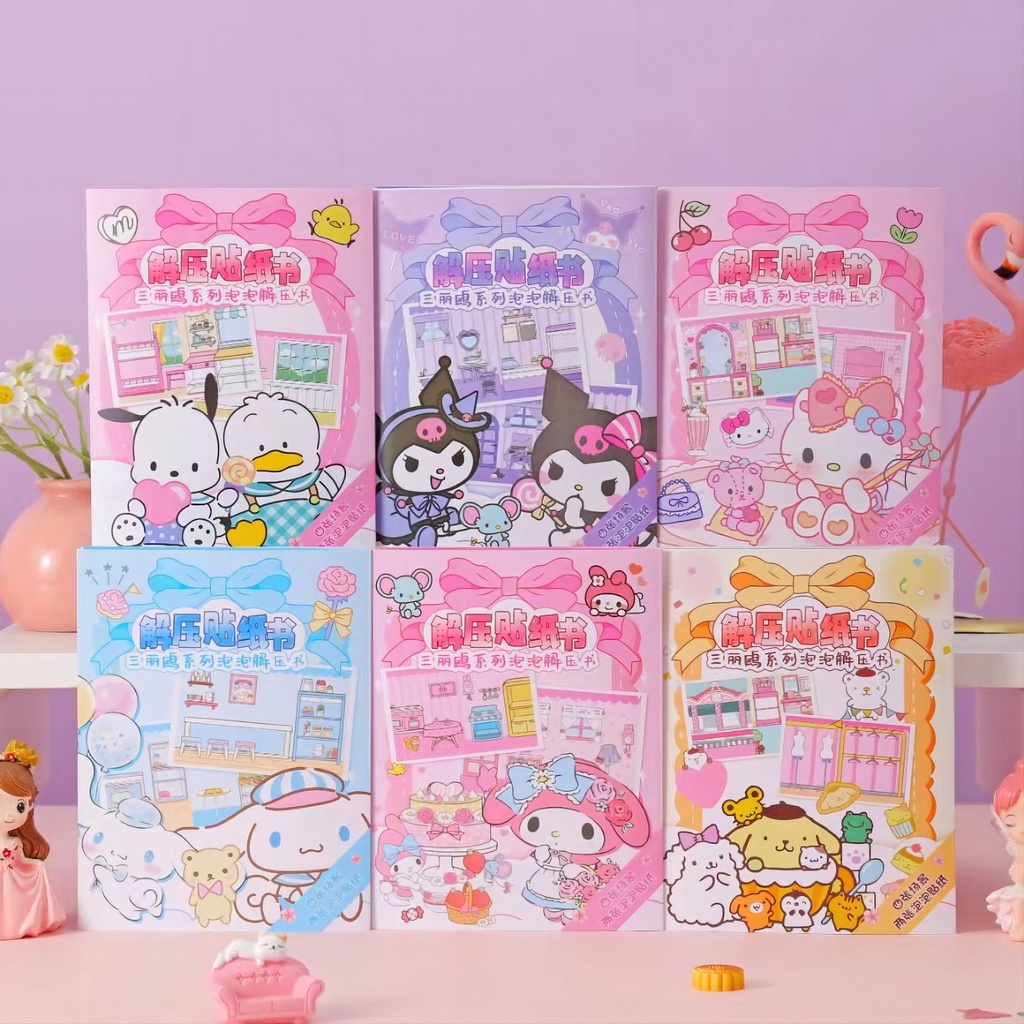 1 Sách Dán Bong Bóng Hoạt Hình Dễ Thương Kích Thước Nhỏ Nhắn tz059