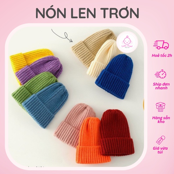 NÓN LEN TRƠN GIỮ ẤM CHO BÉ TRAI VÀ BÉ GÁI