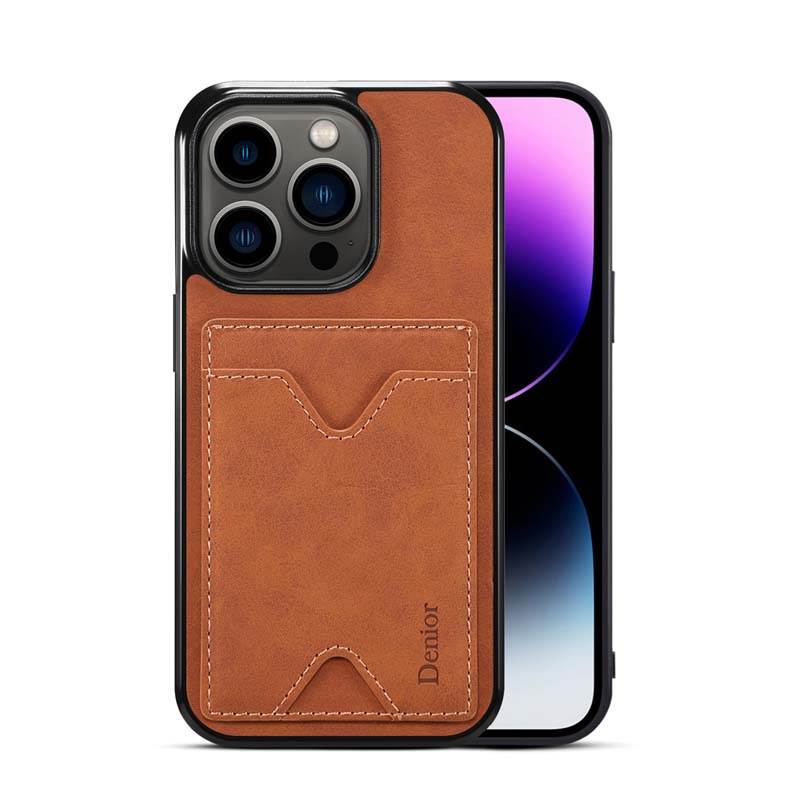 Đứng Bao Da Điện Thoại pu Chống Sốc Có Ngăn Đựng Thẻ Cho iphone 15 plus 12 pro max 13 promax case iphone15 iphone13 cover