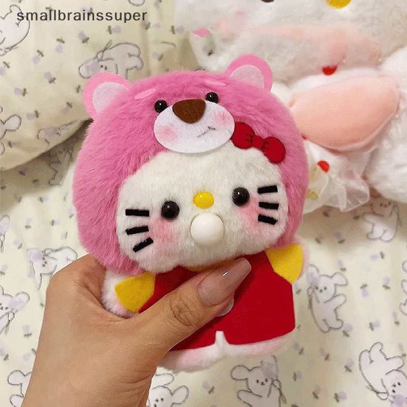 Smallbrainssuper sanrio Thú Nhồi Bông Hình hello kitty Sáng Tạo Có Móc Khóa Thu Âm Dùng Làm Quà Tặng Lễ Hội sbs