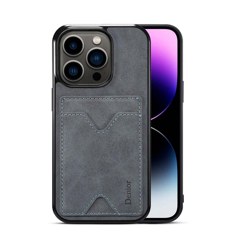 Đứng Bao Da Điện Thoại pu Chống Sốc Có Ngăn Đựng Thẻ Cho iphone 15 plus 12 pro max 13 promax case iphone15 iphone13 cover