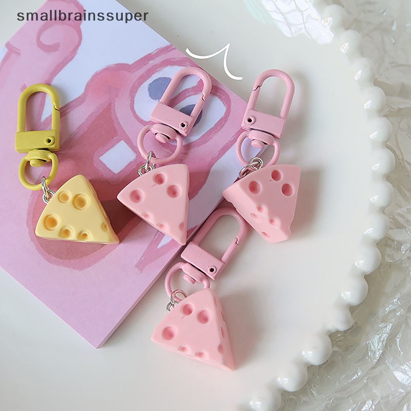 Smallbrainssuper Móc Khóa Hình Miếng Phô Mai Ngọt Ngào Dễ Thương sbs