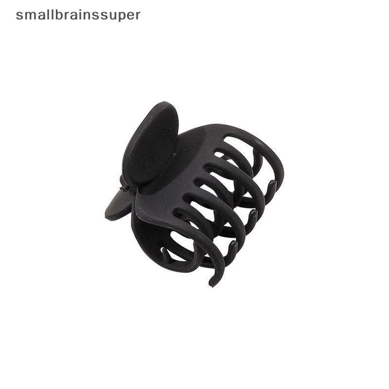 Smallbrainssuper Kẹp Tóc Càng Cua Nhỏ Màu Trơn Nhám Thời Trang Cho Nữ sbs