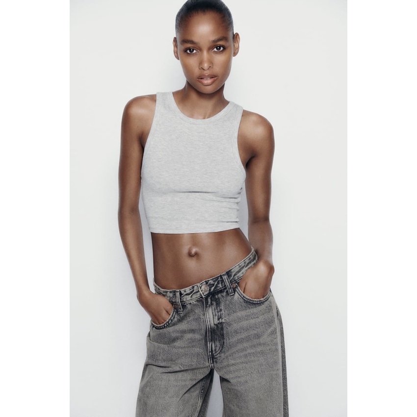 Áo ba lỗ croptop Zara authentic