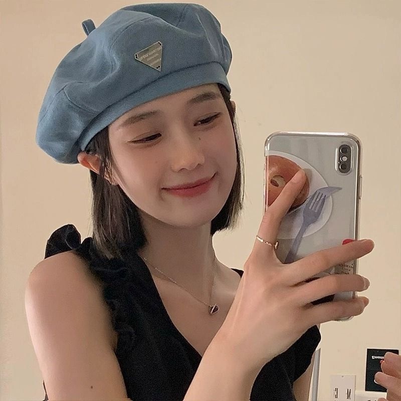 HÀNG  CÓ SẴN - Mũ Beret Phong Cách Cao Bồi Thời Trang Mùa Hè Dễ Phối Đồ