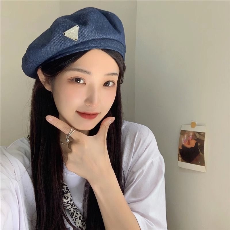 HÀNG  CÓ SẴN - Mũ Beret Phong Cách Cao Bồi Thời Trang Mùa Hè Dễ Phối Đồ