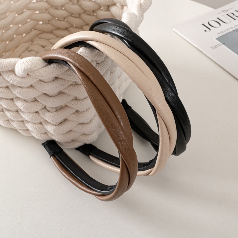 Băng đô da xoắn phong cách hàn Quốc