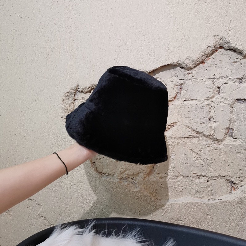 Mũ xô vải lông cừu dày giữ ấm cho nữ 56-58cm HÀNG SẴN