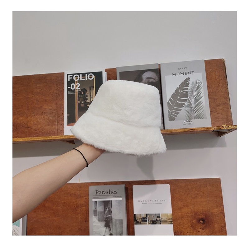 Mũ xô vải lông cừu dày giữ ấm cho nữ 56-58cm HÀNG SẴN