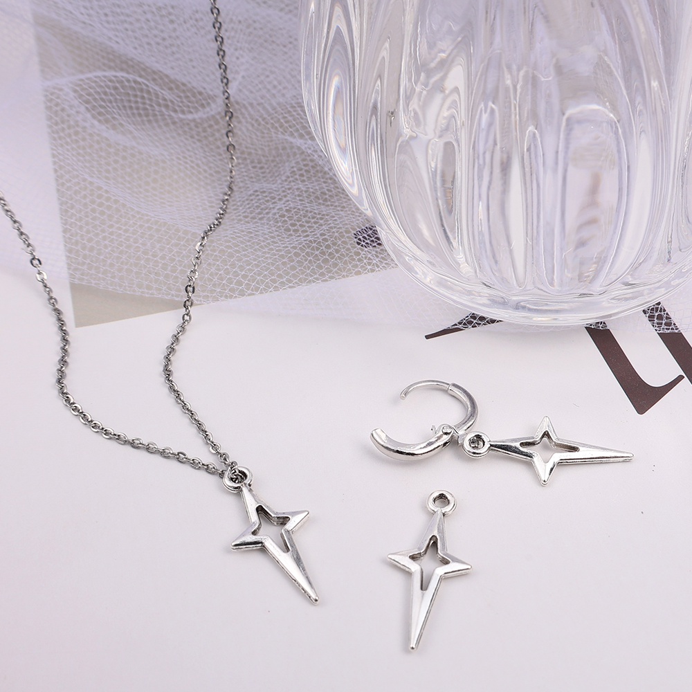 Set 40 / 50 Mặt Vòng cổ Hình Ngôi Sao / Trái Tim Đơn Giản Thời Trang