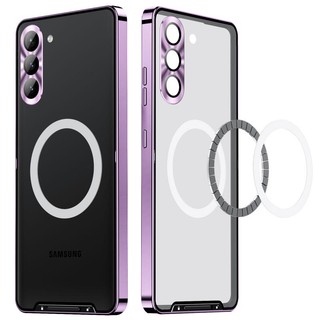 Sang Trọng Vỏ Bảo Vệ Hộp Sạc Tai Nghe Không Dây samsung galaxy s22 s23 ultra plus s23 s21 s20 fe note20 ultra Bằng Hợp Kim Nhôm Siêu Mỏng