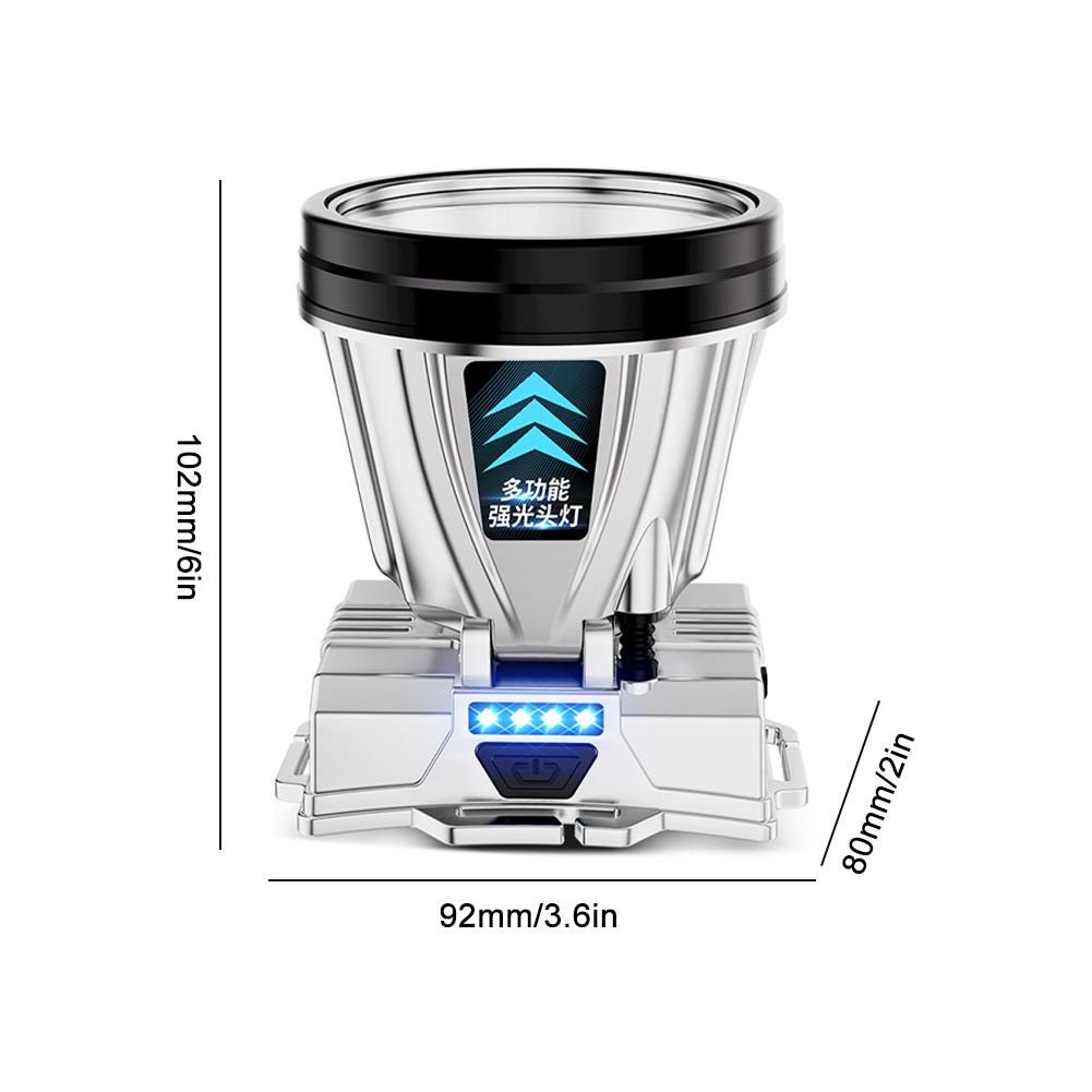 Đèn Pin Đội Đầu Công Suất Cao Có Thể Sạc Lại Dùng Khi Đi Săn / Câu Cá Ngoài Trời