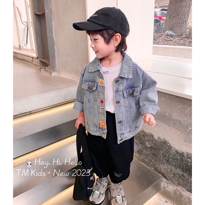 Áo khoác jean cho cả bé trai và bé gái