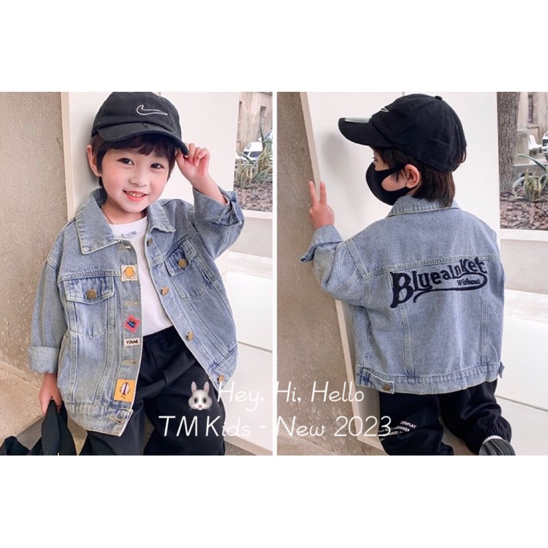 Áo khoác jean cho cả bé trai và bé gái