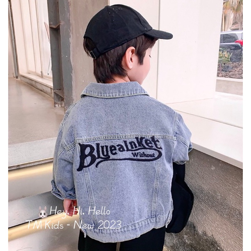 Áo khoác jean cho cả bé trai và bé gái