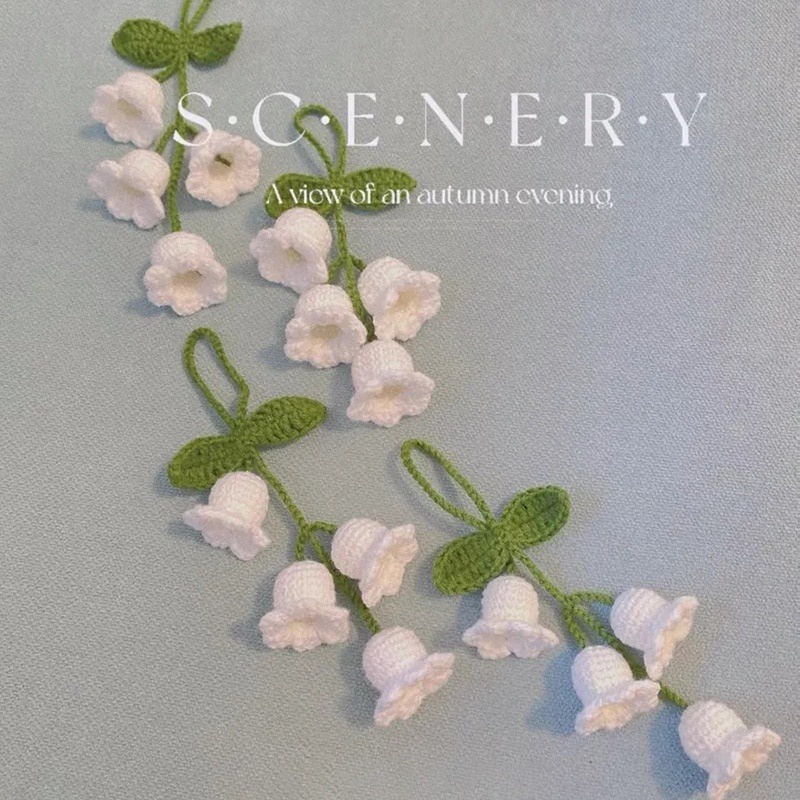 Móc Khóa Hoa Nhân Tạo Bện Thủ Công Dễ Thương Trang Trí Nhà Cửa / Xe Hơi YDVN