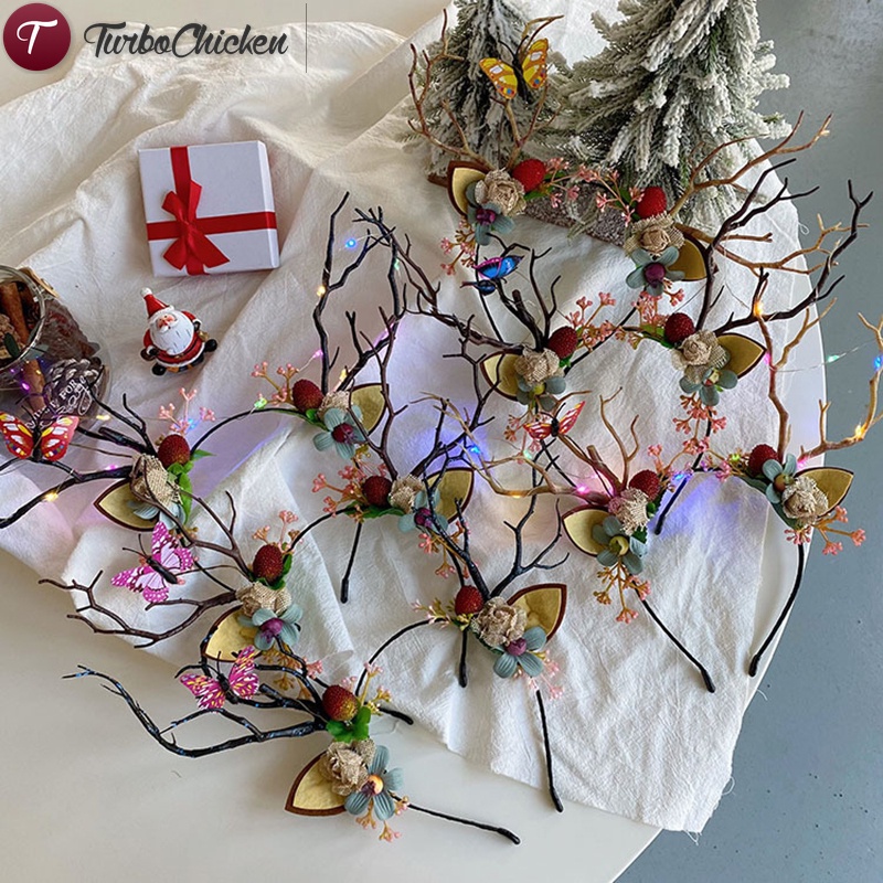 Băng Đô Cài Tóc Hình Sừng Hươu Có Tai