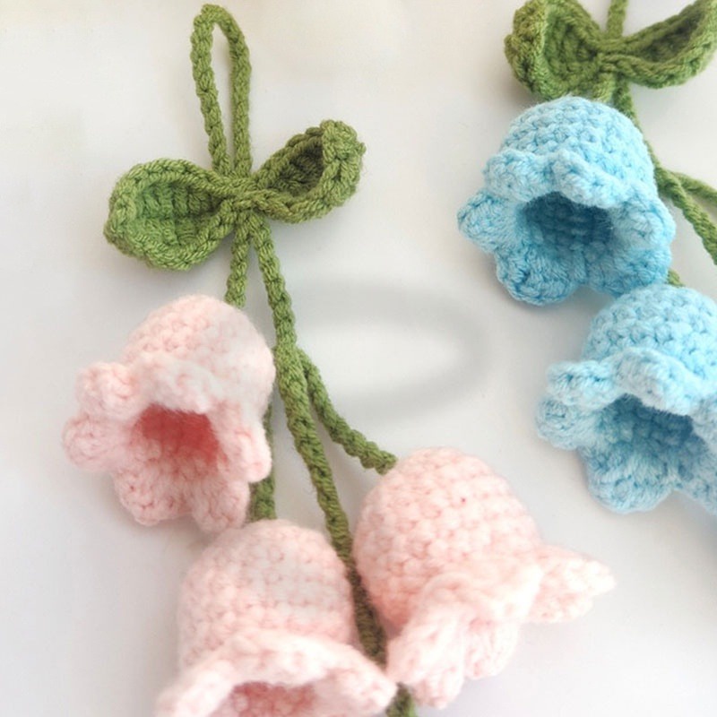 Móc Khóa Hoa Nhân Tạo Bện Thủ Công Dễ Thương Trang Trí Nhà Cửa / Xe Hơi YDVN