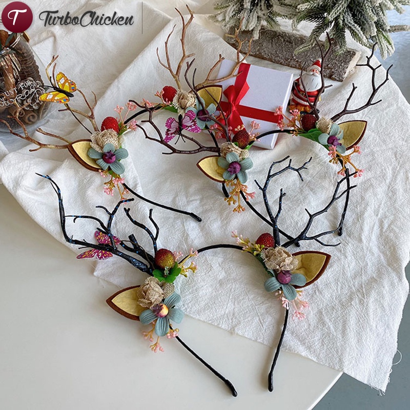 Băng Đô Cài Tóc Hình Sừng Hươu Có Tai