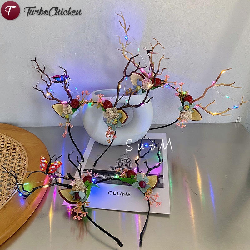 Băng Đô Cài Tóc Hình Sừng Hươu Có Tai