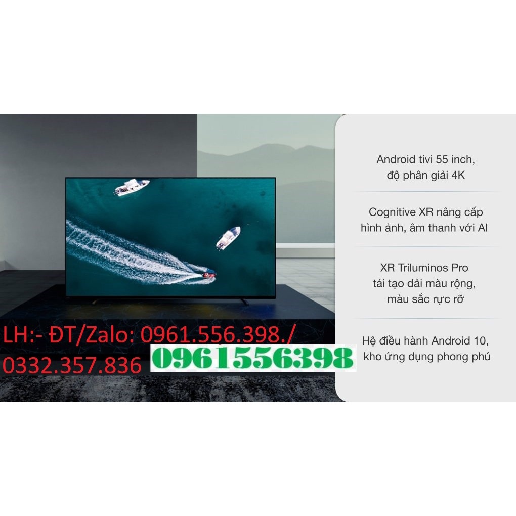[Mới] Smart Tivi OLED Sony 55 Inch 4K XR-55A80J &lt; Chính hãng BH:24 tháng tại nhà toàn quốc &gt;