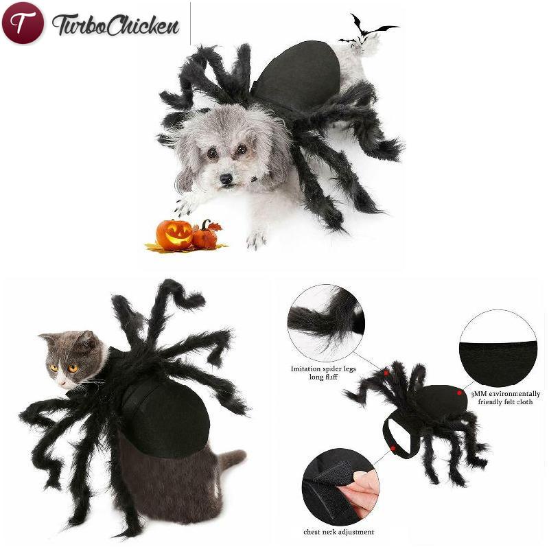 Bộ Đồ Hóa Trang Người Nhện Vui Nhộn Cho Thú Cưng Dịp halloween