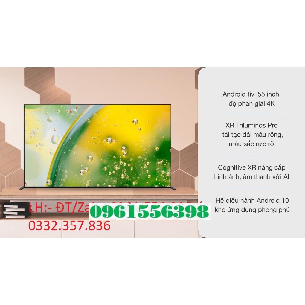 [Mới] Smart Tivi OLED Sony 55 Inch 4K XR-55A90J &lt; Chính hãng BH:24 tháng tại nhà toàn quốc &gt;