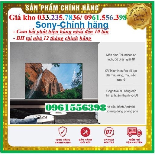 [Mới] Smart Tivi Sony 65 Inch 4K UHD KD-65X85J &lt; Chính hãng BH:24 tháng tại nhà toàn quốc&gt; - Mới 100%