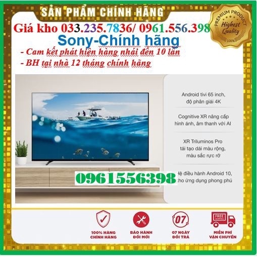 []Mới Smart Tivi OLED Sony 65 Inch 4K XR-65A80J &lt; Chính hãng BH:24 tháng tại nhà toàn quốc &gt; - Mới 100%