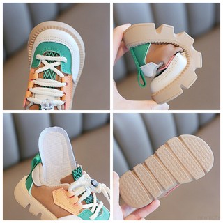 Giày Thể Thao Cột Dây Đế Mềm Cho Bé