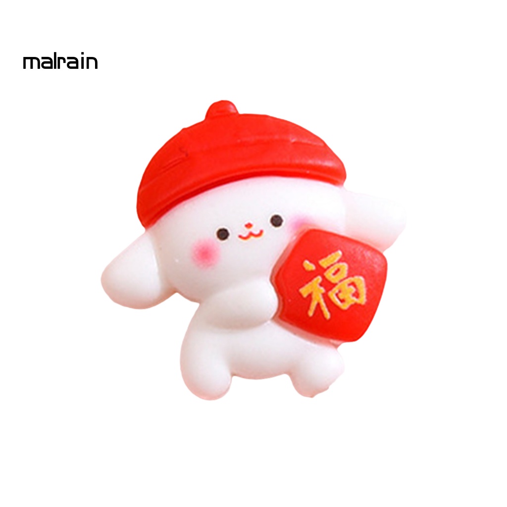 Vật Dụng Bằng Nhựa resin Hình Thỏ May Mắn Phong Cách Trung Hoa Trang Trí Nội Thất Xe Hơi